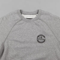 Brixton Soto Crewneck Sweatshirt - Heather Grey / Black thumbnail