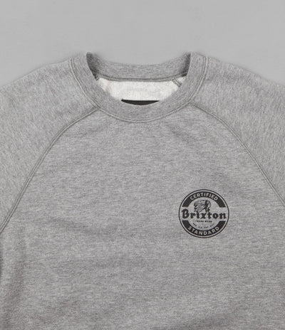 Brixton Soto Crewneck Sweatshirt - Heather Grey / Black