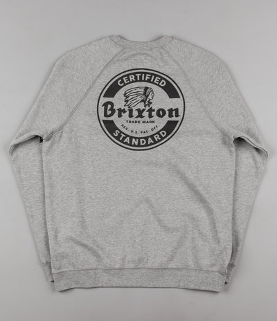 Brixton Soto Crewneck Sweatshirt - Heather Grey / Black