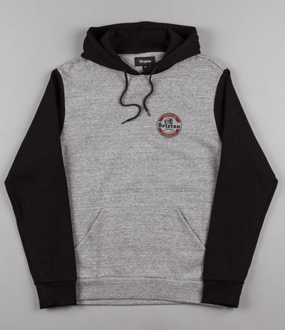 Brixton Soto Hooded Sweatshirt - Heather Grey / Black