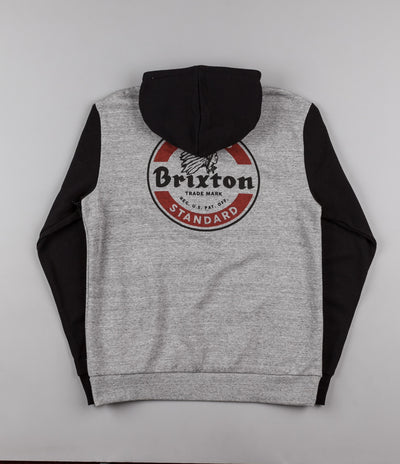 Brixton Soto Hooded Sweatshirt - Heather Grey / Black