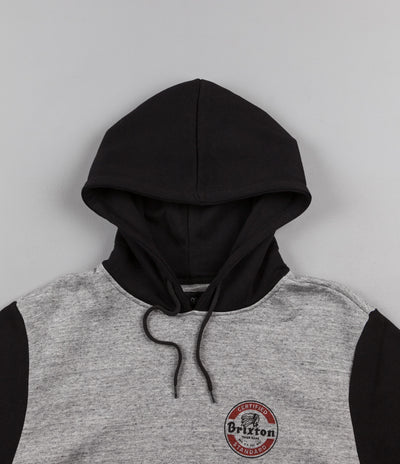 Brixton Soto Hooded Sweatshirt - Heather Grey / Black