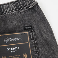 Brixton Steady Pants - Black Acid Wash thumbnail