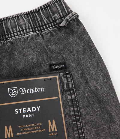 Brixton Steady Pants - Black Acid Wash