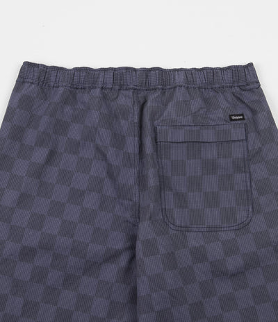 Brixton Steady X Shorts - Washed Navy Check