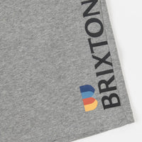 Brixton Stem Fleece Shorts - Heather Grey thumbnail