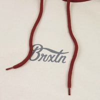 Brixton Stith Hoodie - Heather Grey / Dark Brick thumbnail