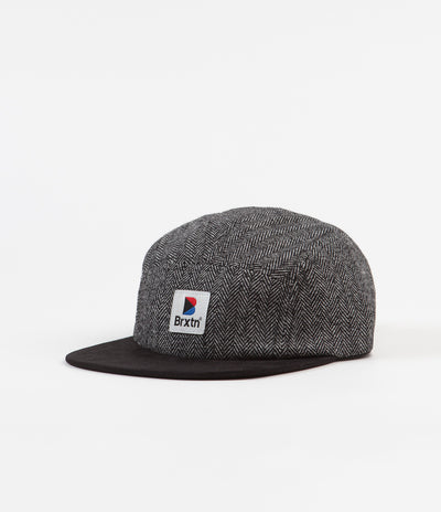Brixton Stowell 5 Panel Cap - Black / Grey