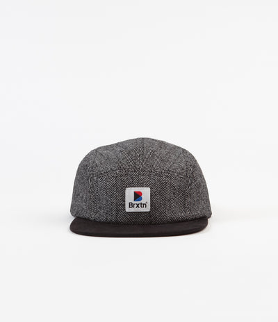 Brixton Stowell 5 Panel Cap - Black / Grey