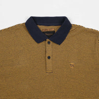 Brixton Union Johnston Short Sleeve Polo Shirt - Navy / Gold thumbnail