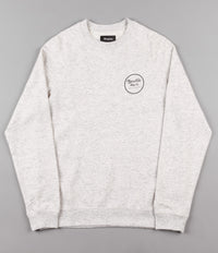 Brixton Wheeler Crewneck Sweatshirt - Heather Stone