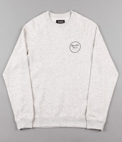 Brixton Wheeler Crewneck Sweatshirt - Heather Stone