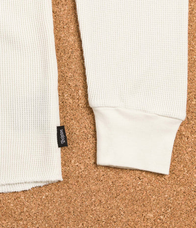 Brixton Redford Long Sleeve Henley Shirt - Off White