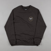 Brixton Wheeler Crewneck Sweatshirt - Washed Black thumbnail