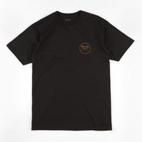 Brixton Wheeler II T-Shirt - Black / Orange thumbnail