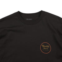 Brixton Wheeler II T-Shirt - Black / Orange thumbnail