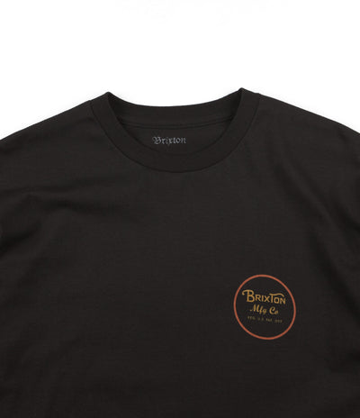Brixton Wheeler II T-Shirt - Black / Orange