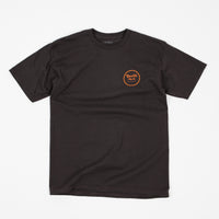 Brixton Wheeler II T-Shirt - Washed Black / Orange thumbnail