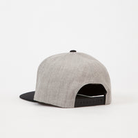 Brixton Wheeler Snapback Cap - Light Heather Grey / Black thumbnail