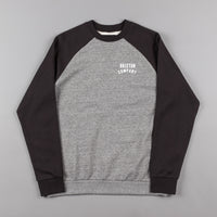 Brixton Woodburn II Crewneck Sweatshirt - Heather Grey / Washed Black thumbnail