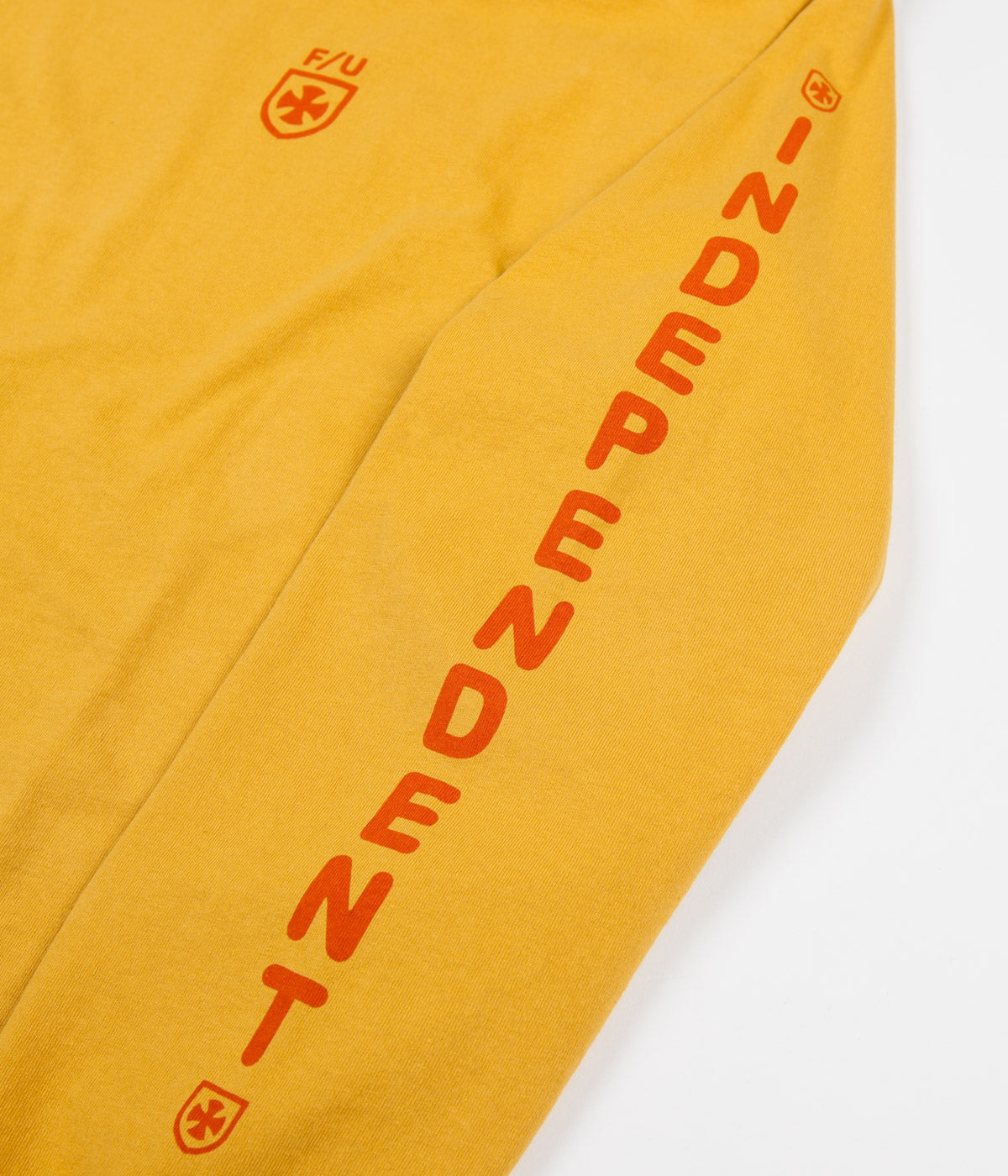 Brixton x Independent Frame Long Sleeve T-Shirt - Yellow | Flatspot