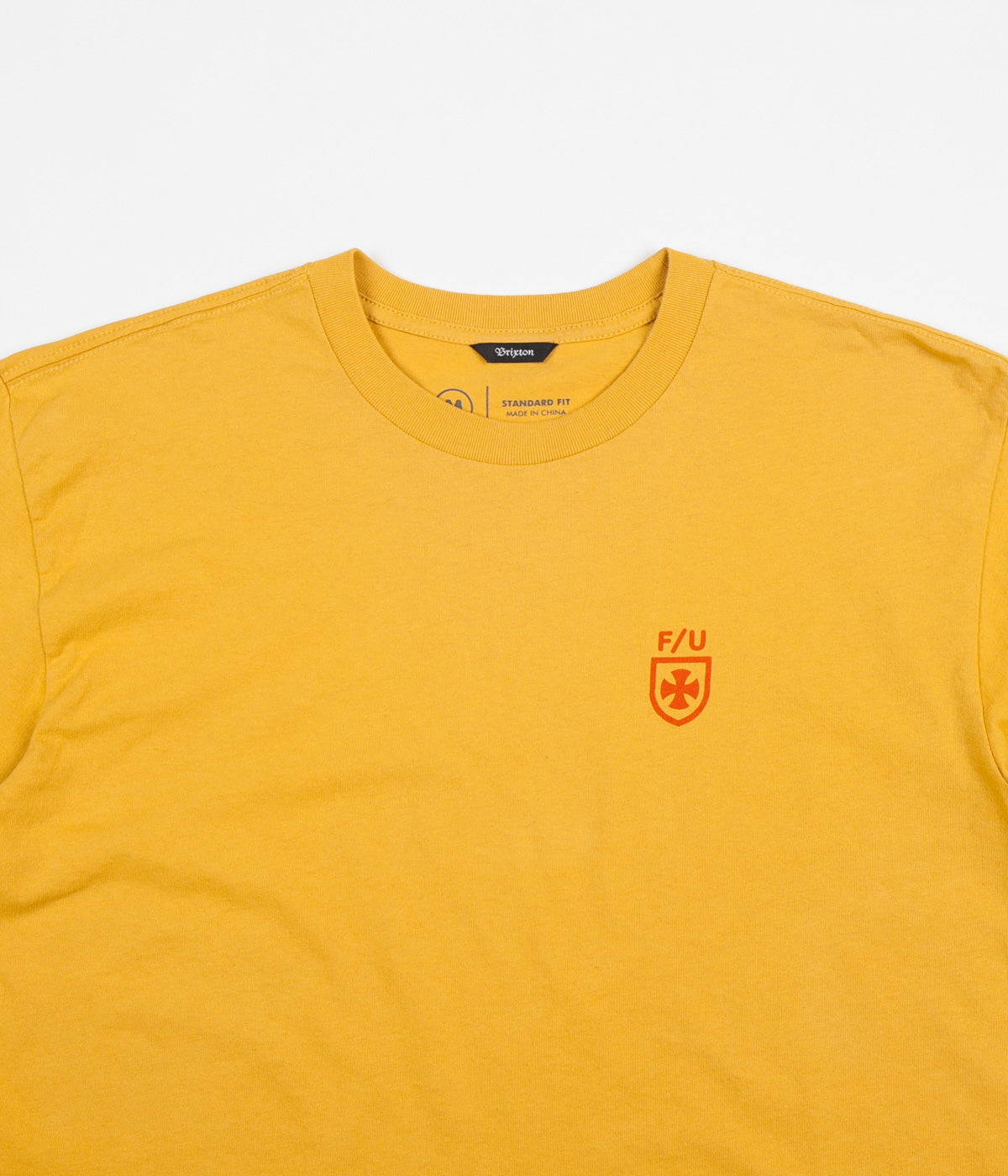 Brixton x Independent Frame Long Sleeve T-Shirt - Yellow | Flatspot