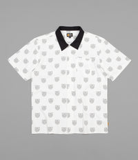 Brixton x Independent Trial Short Sleeve Shirt - Off White / Black