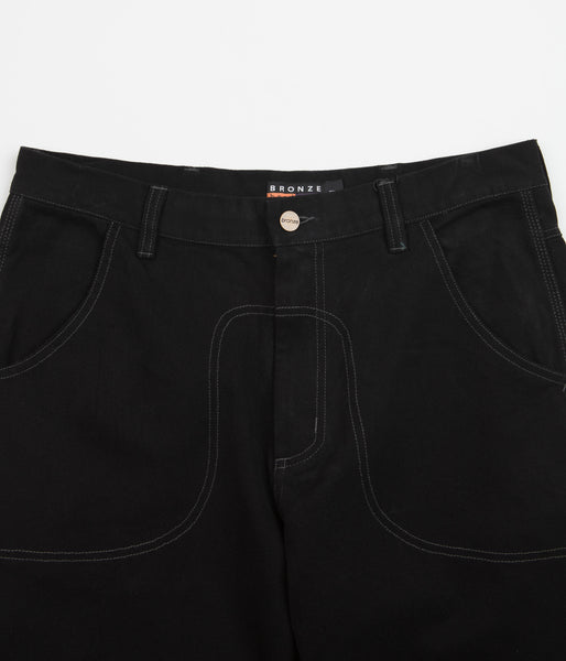 Bronze 56K 56 Duck Canvas Pants Black Flatspot