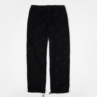 Bronze 56K All Over B Logo Embroidered Cord Trousers - Black thumbnail