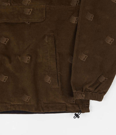 Bronze 56K All Over Embroidered Anorak - Brown