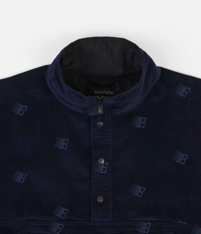 Bronze 56K All Over Embroidered Anorak - Navy
