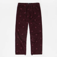 Bronze 56K All Over Embroidered Pants - Maroon thumbnail