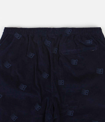 Bronze 56K All Over Embroidered Pants - Navy