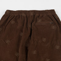 Bronze 56K All Over Embroidered Synch Cord Pants - Brown thumbnail