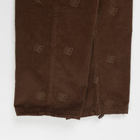 Bronze 56K All Over Embroidered Synch Cord Pants - Brown thumbnail