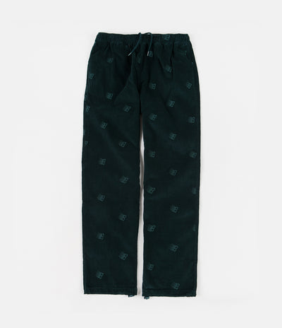 Bronze 56K All Over Embroidered Synch Cord Pants - Dark Teal