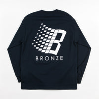 Bronze 56K B Logo Long Sleeve T-Shirt - Navy / White thumbnail