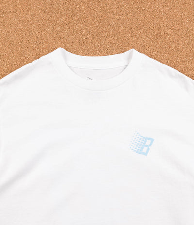Bronze 56K B Logo Long Sleeve T-Shirt - White / Sky Blue