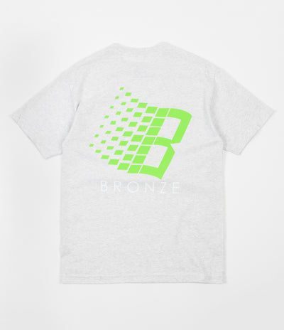 Bronze 56K B Logo T-Shirt - Ash / Lime / White