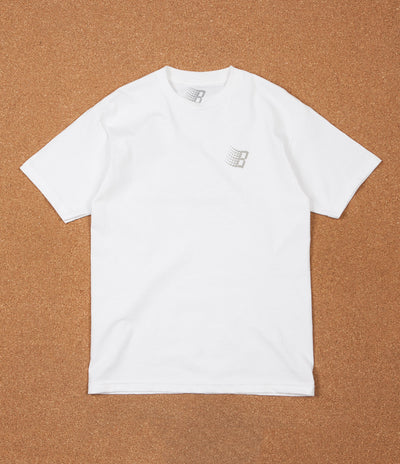 Bronze 56K B Logo T-Shirt - White / Grey / Burgundy