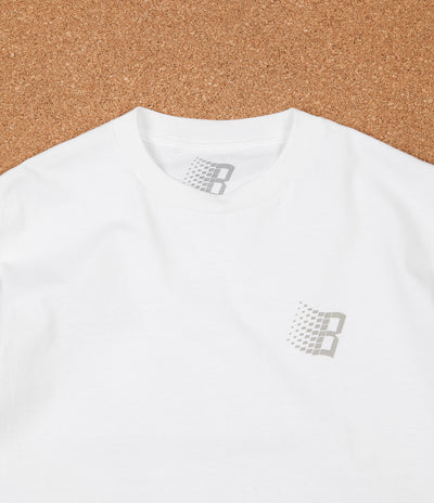 Bronze 56K B Logo T-Shirt - White / Grey / Burgundy