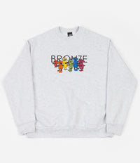 Bronze 56K Bolt Boys Embroidered Crewneck Sweatshirt - Ash Grey