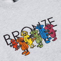 Bronze 56K Bolt Boys Embroidered Crewneck Sweatshirt - Ash Grey thumbnail