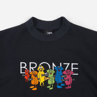 Bronze 56K Bolt Boys Embroidered Crewneck Sweatshirt - Navy thumbnail
