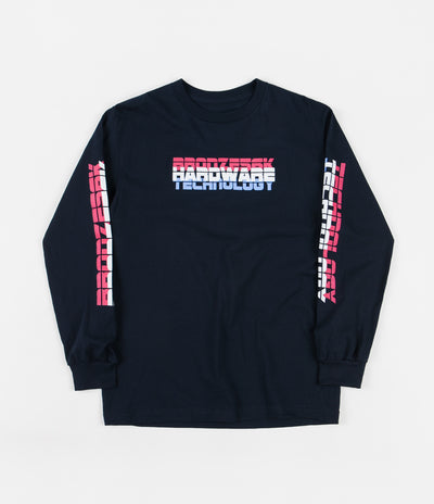 Bronze 56K Hardwear Technology Long Sleeve T-Shirt - Navy