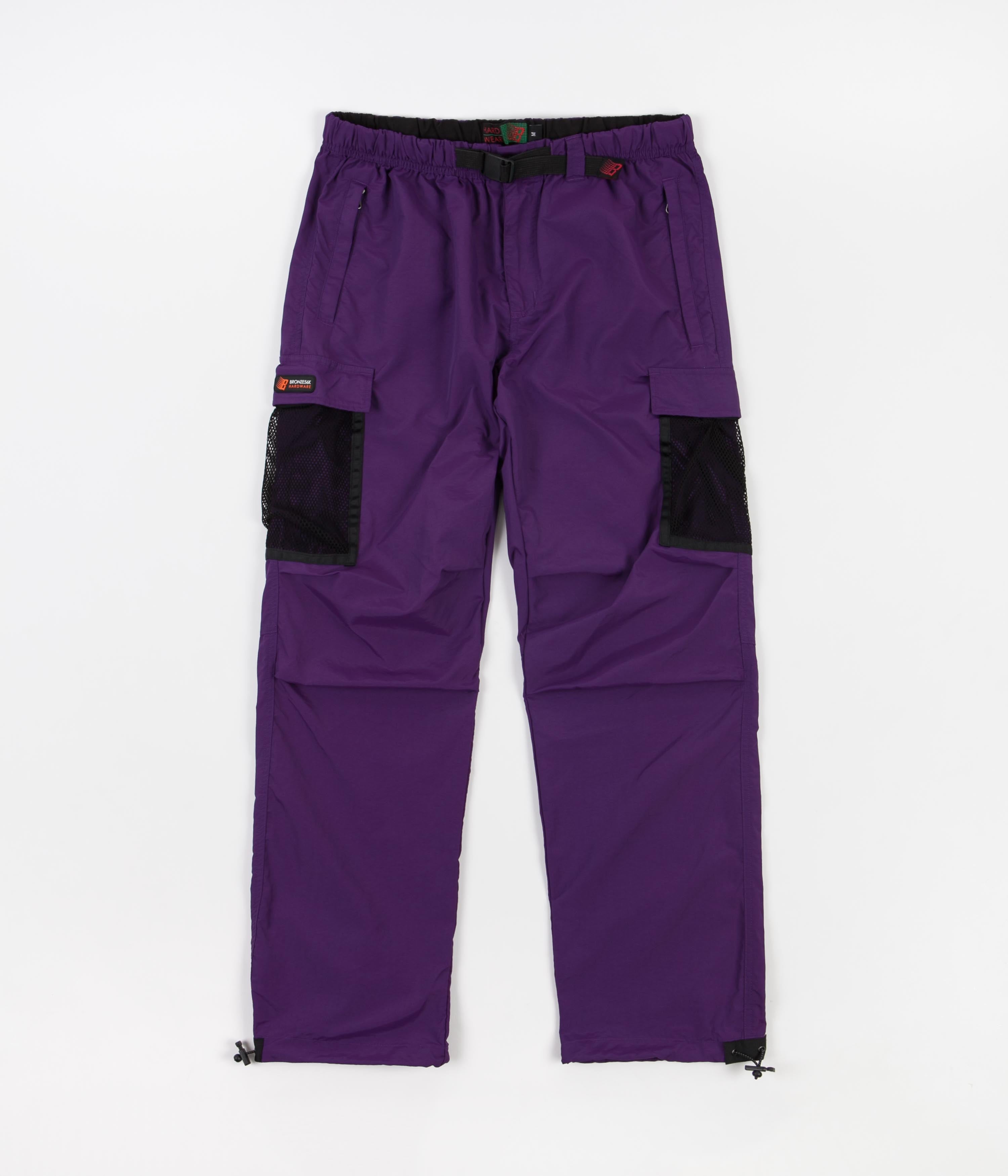 Bronze 56K Mesh Cargo Pants Purple Flatspot