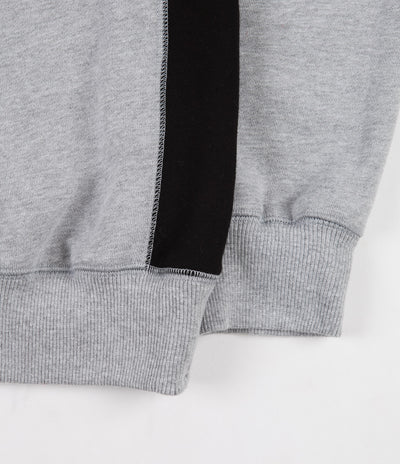 Bronze 56K Microdose Quarter Zip Mock Neck Sweatshirt - Heather Grey / Black