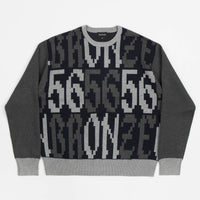 Bronze 56K Old E Crewneck Sweatshirt - Black / Grey thumbnail