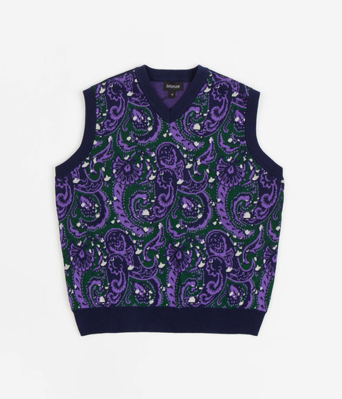 Bronze 56K Paisley Vest - Green