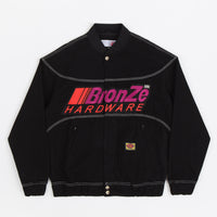 Bronze 56K Pitcrew Bomber Jacket - Black thumbnail
